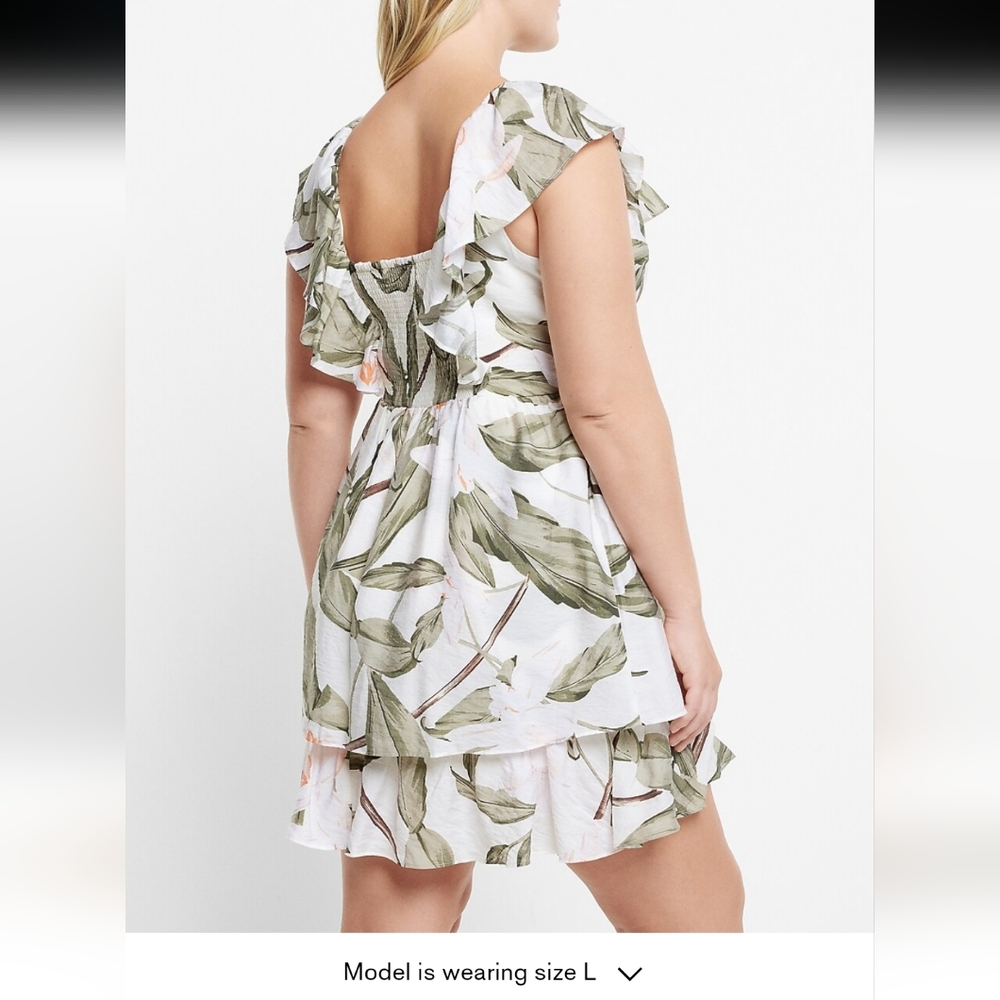 Express Ruffle Mini Dress - Picture 2 of 12